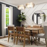 Blending Dark and Light for a Modern Dining Room